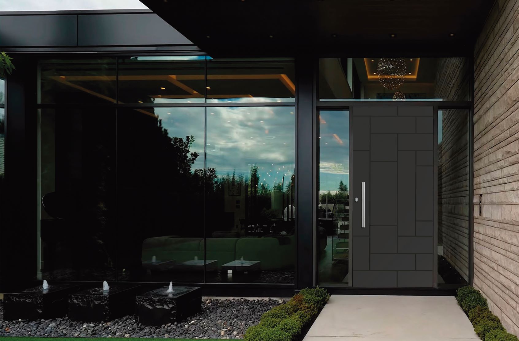 aluminum front entry doors